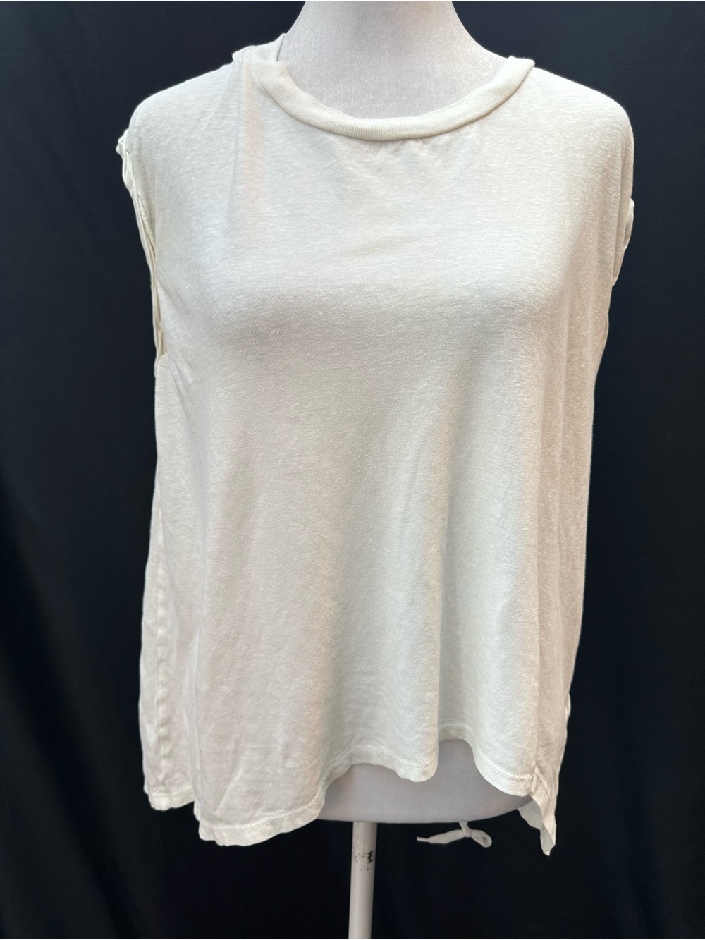 All Saints white Sleeveless Round-Neck Tank XS